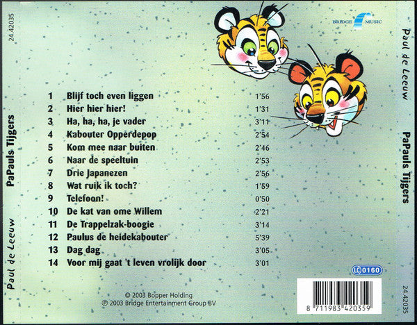 Paul de Leeuw : Papauls Tijgers (CD, Album)