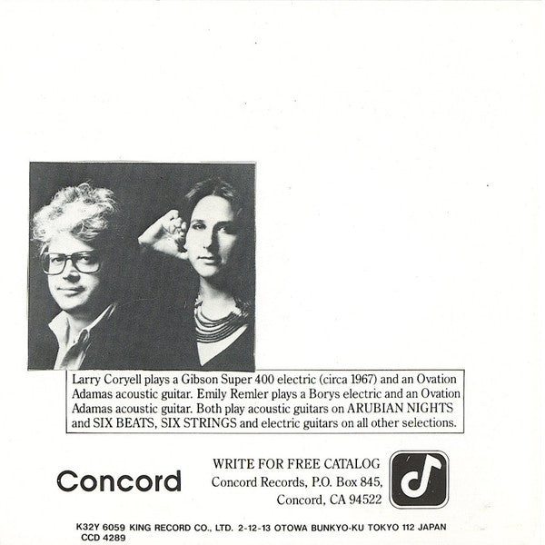 Larry Coryell & Emily Remler : Together (CD, Album)
