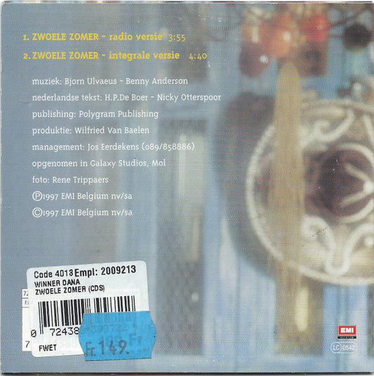 Dana Winner : Zwoele Zomer (CD, Single)