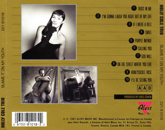 Holly Cole Trio : Blame It On My Youth (CD, Album)