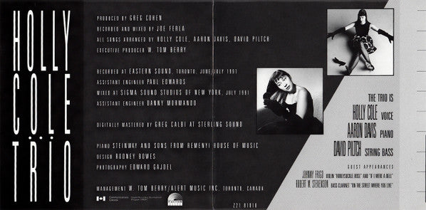Holly Cole Trio : Blame It On My Youth (CD, Album)