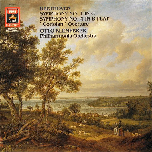Ludwig Van Beethoven - Philharmonia Orchestra, Otto Klemperer : Symphony No. 1 In C • Symphony No. 4 In B Flat • "Coriolan" Overture (LP, Comp, RM)
