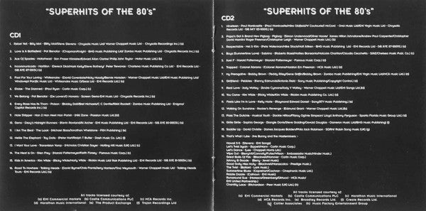Various : Superhits Of The 80's (4xCD, Comp)