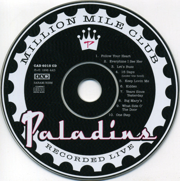 The Paladins : Million Mile Club (CD, Album)