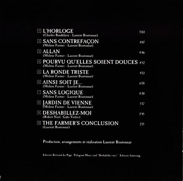 Mylène Farmer : Ainsi Soit Je... (CD, Album, RE)