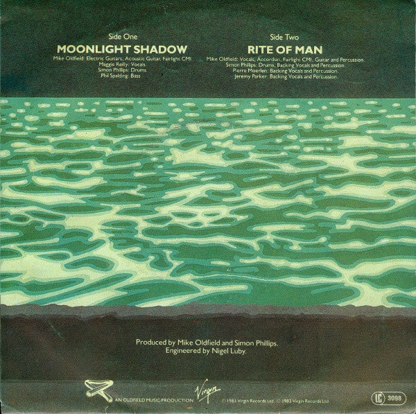Mike Oldfield : Moonlight Shadow (7", Single)