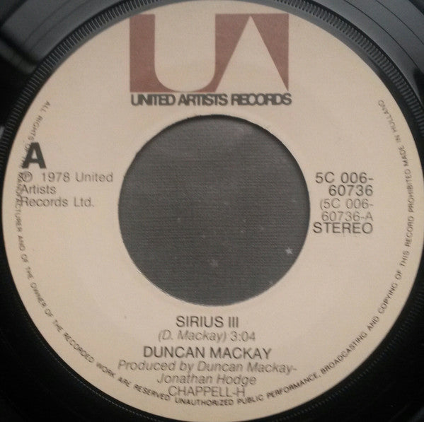 Duncan Mackay : Sirius III (7", Single)