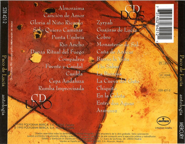 Paco De Lucía : Antologia (2xCD, Comp)