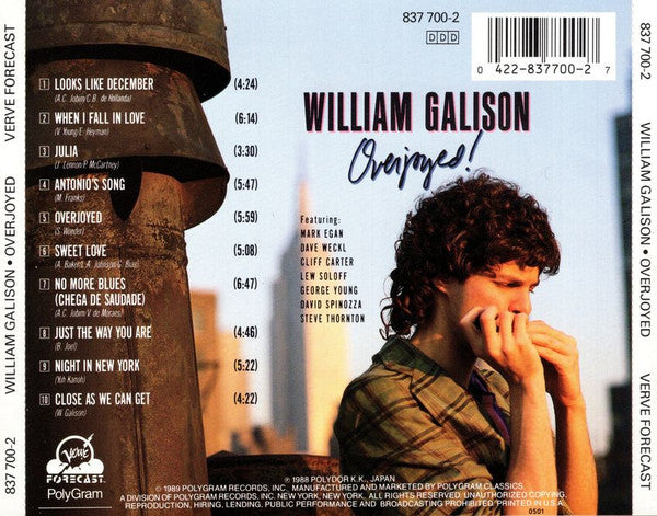 William Galison : Overjoyed (CD, Album)