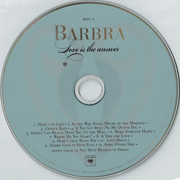 Barbra Streisand : Love Is The Answer (2xCD, Album, Dlx, Dig)