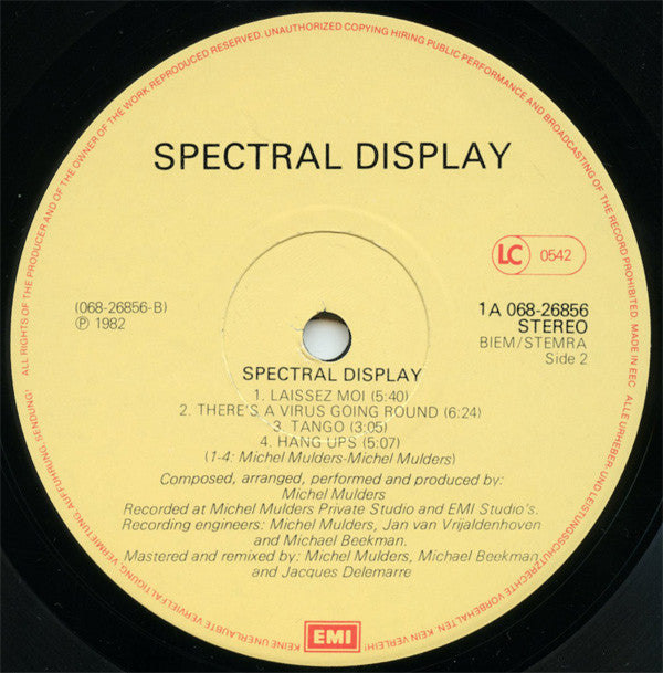 Spectral Display : Spectral Display (LP, Album)