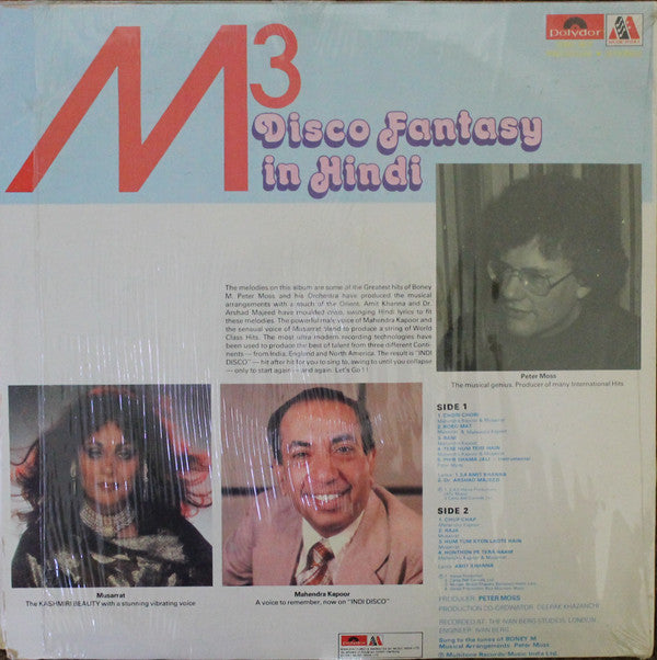 Musarrat Nazir & Mahendra Kapoor : M3 Disco Fantasy In Hindi (LP)