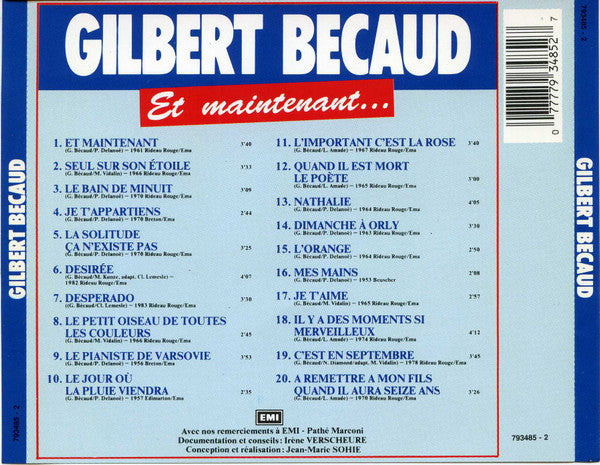 Gilbert Bécaud : Et Maintenant (CD, Comp)