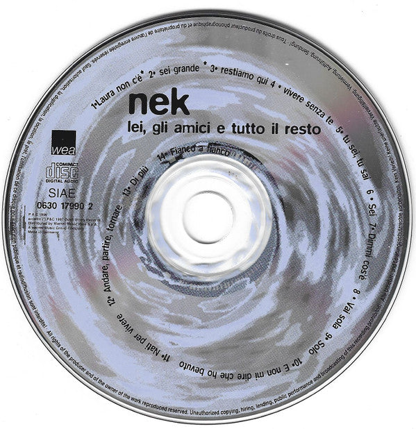Nek : Lei, Gli Amici E Tutto Il Resto (CD, Album)