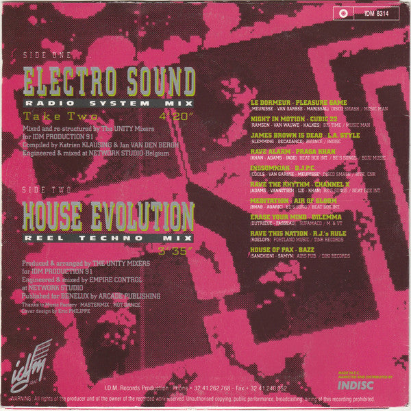 The Unity Mixers : Electro Sound Megamix Take Two (7", Single, Mixed)