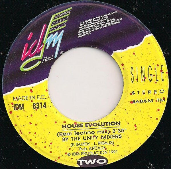 The Unity Mixers : Electro Sound Megamix Take Two (7", Single, Mixed)