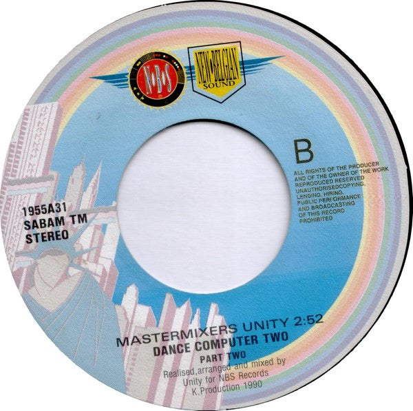 Mastermixers Unity : Dance Computer 2 (7", Single)