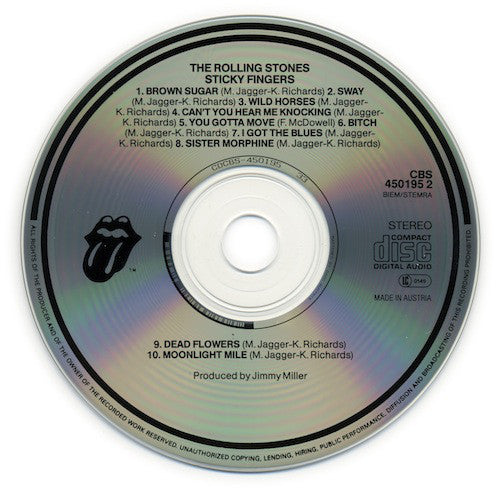 The Rolling Stones : Sticky Fingers (CD, Album, RE)