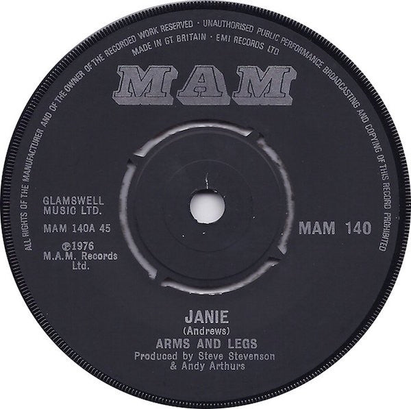 Arms And Legs (2) : Janie (7", Single)