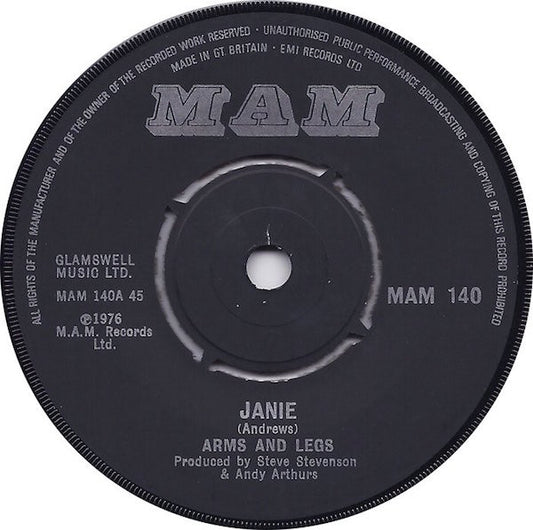 Arms And Legs (2) : Janie (7", Single)
