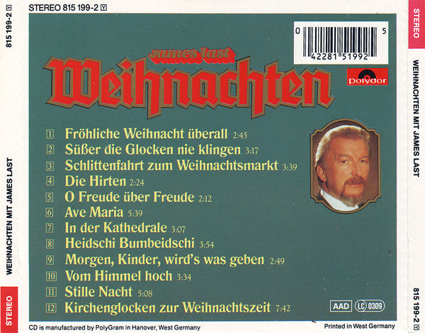 James Last : Weihnachten Mit James Last (CD, Album, RE, RP)