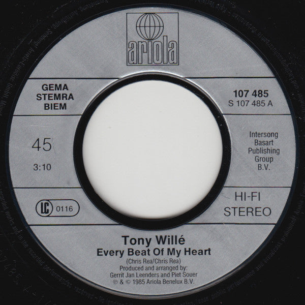 Tony Willé (2) : Every Beat Of My Heart (7")