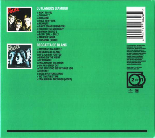 The Police : Outlandos D'Amour + Reggatta De Blanc (CD, Album, Enh, RE, RM + CD, Album, Enh, RE, RM + )
