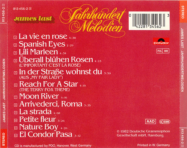 James Last : Jahrhundert Melodien (CD, Comp)