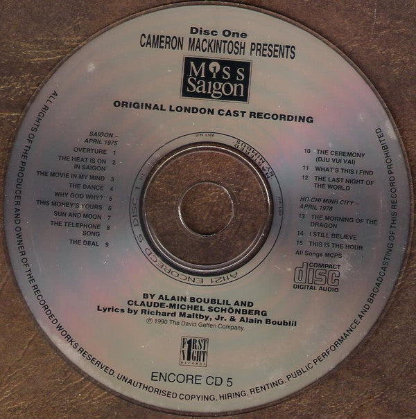 Alain Boublil & Claude-Michel Schönberg : Miss Saigon (2xCD, Album, RP)