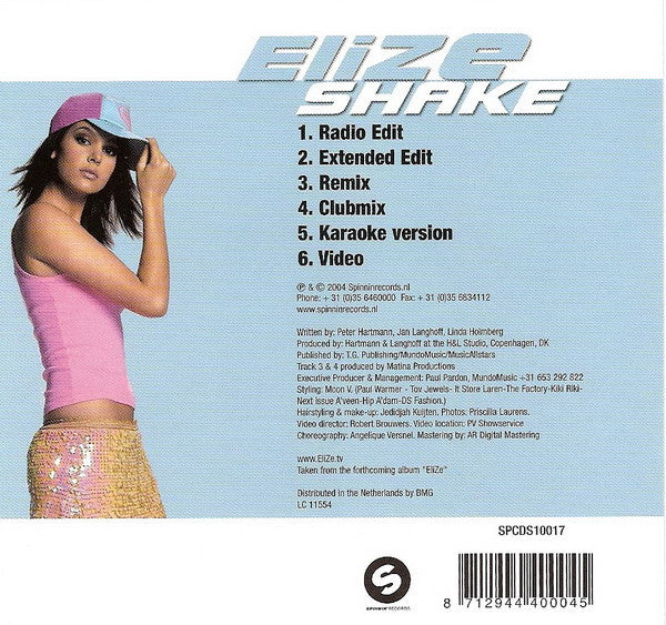 EliZe : Shake (CD, Single, Enh)