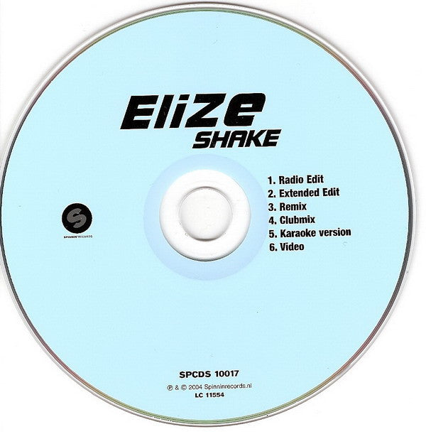 EliZe : Shake (CD, Single, Enh)