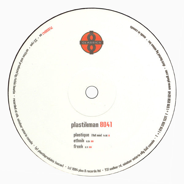 Plastikman : Plastique (12", RE)
