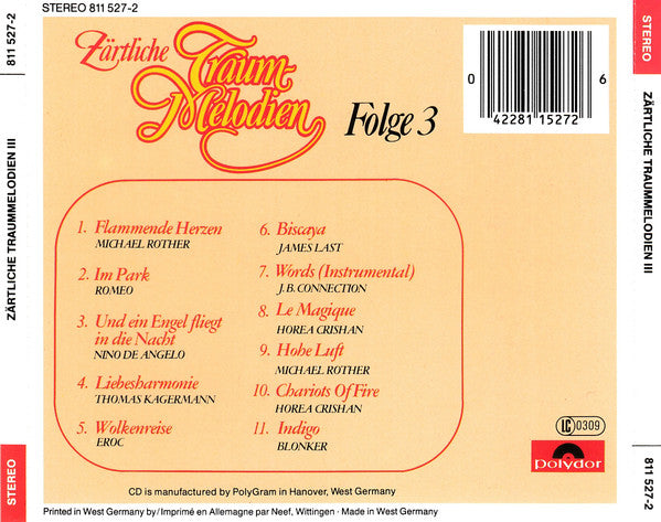 Various : Zärtliche Traummelodien Folge 3 (CD, Comp)