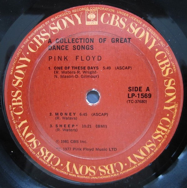 Pink Floyd : A Collection Of Great Dance Songs (LP, Comp)