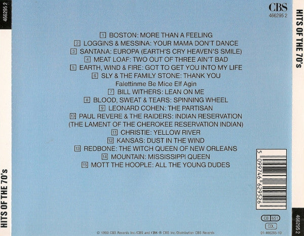 Various : Hits Of The 70`s (CD, Comp)