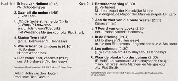 John Woodhouse : Woodhouse In Holland (LP, Album)