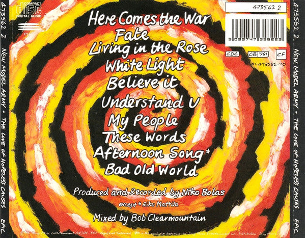 New Model Army : The Love Of Hopeless Causes (CD, Album)