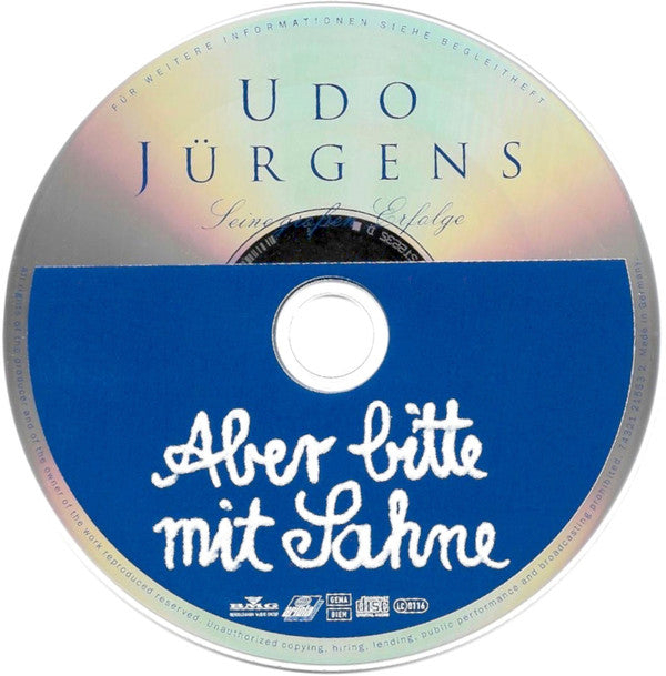 Udo Jürgens : Aber Bitte Mit Sahne (Seine Großen Erfolge) (CD, Comp)