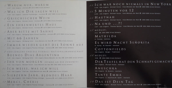 Udo Jürgens : Aber Bitte Mit Sahne (Seine Großen Erfolge) (CD, Comp)