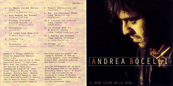 Andrea Bocelli : Il Mare Calmo Della Sera (CD, Album, RE)