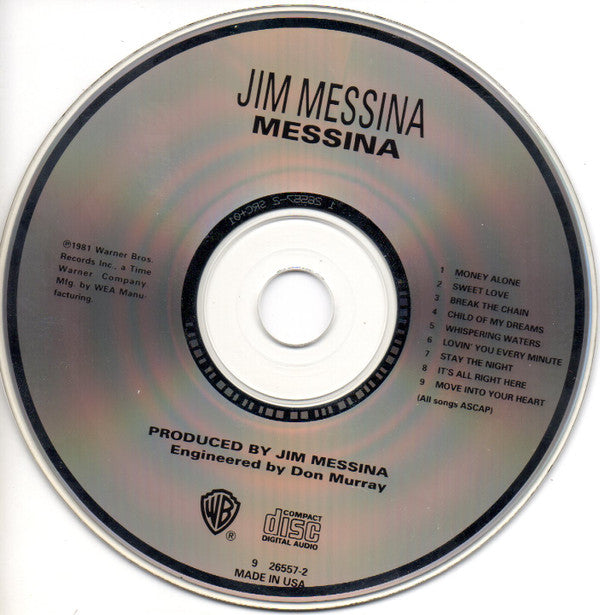 Jim Messina : Messina (CD, Album, RE)