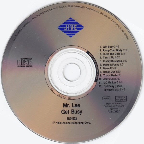 Mr. Lee : Get Busy (CD, Album)