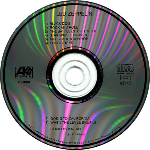 Led Zeppelin : Untitled (CD, Album, RE, RP)