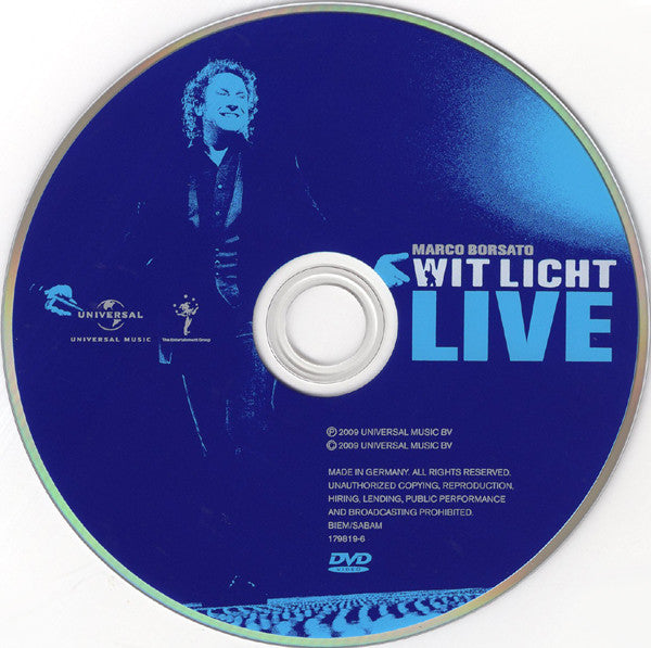 Marco Borsato : Wit Licht Live (DVD-V, S/Edition, PAL, Reg + CD)