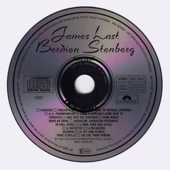 James Last & Berdien Stenberg : Flute Fiesta (CD, Album)