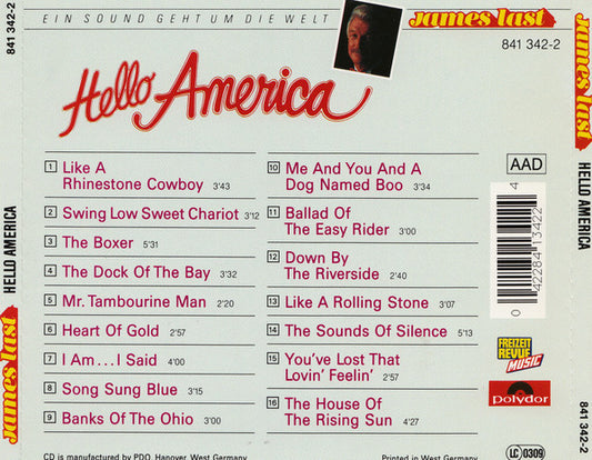 James Last : Hello America (CD, Comp)