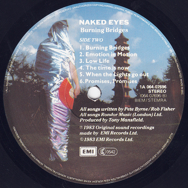 Naked Eyes : Burning Bridges (LP, Album)