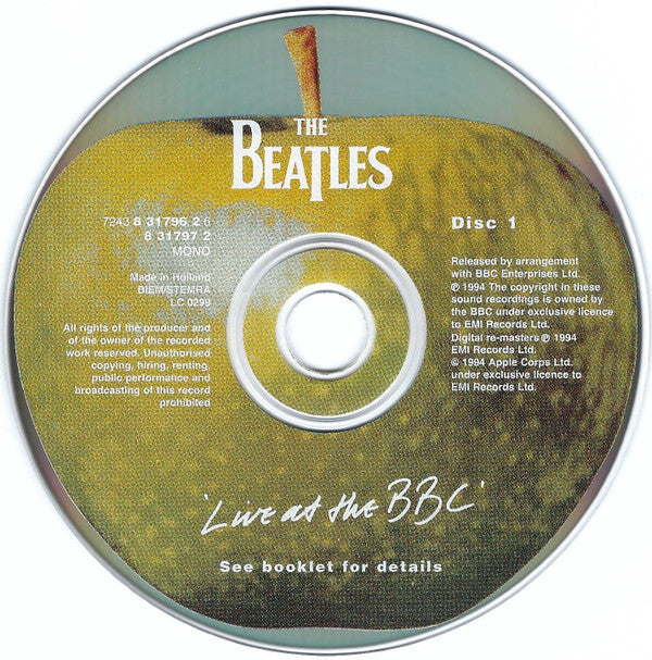 The Beatles : Live At The BBC (2xCD, Album, Mono, RM)