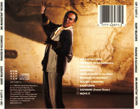 Harry Belafonte : Paradise In Gazankulu (CD, Album)