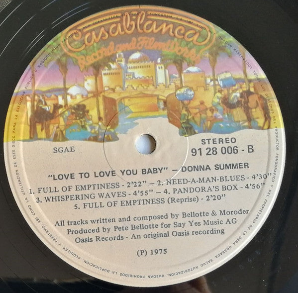 Donna Summer : Love To Love You Baby (LP, Album, RE)
